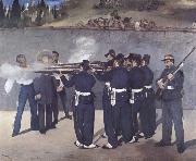 Edouard Manet The execution of Emperor Maximiliaan painting